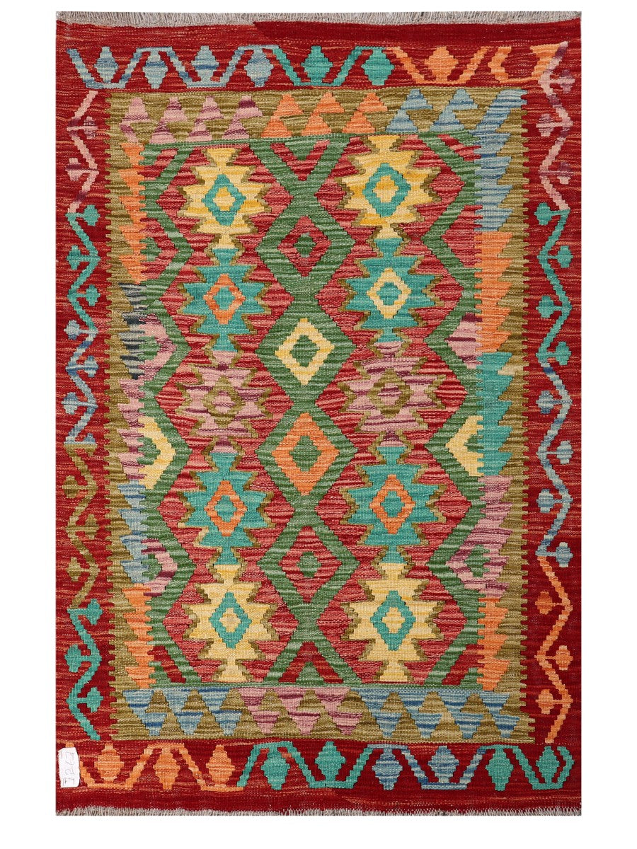 Maimana Afghanistan Kilim Rug - 149 x98 cm - Handmade
