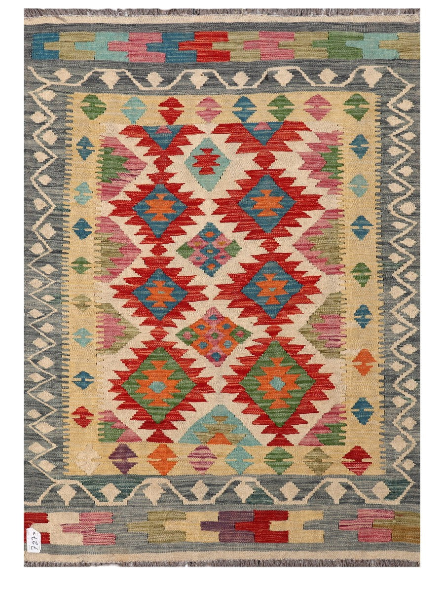 Maimana Afghanistan Kilim Rug - 148 x105 cm - Handmade