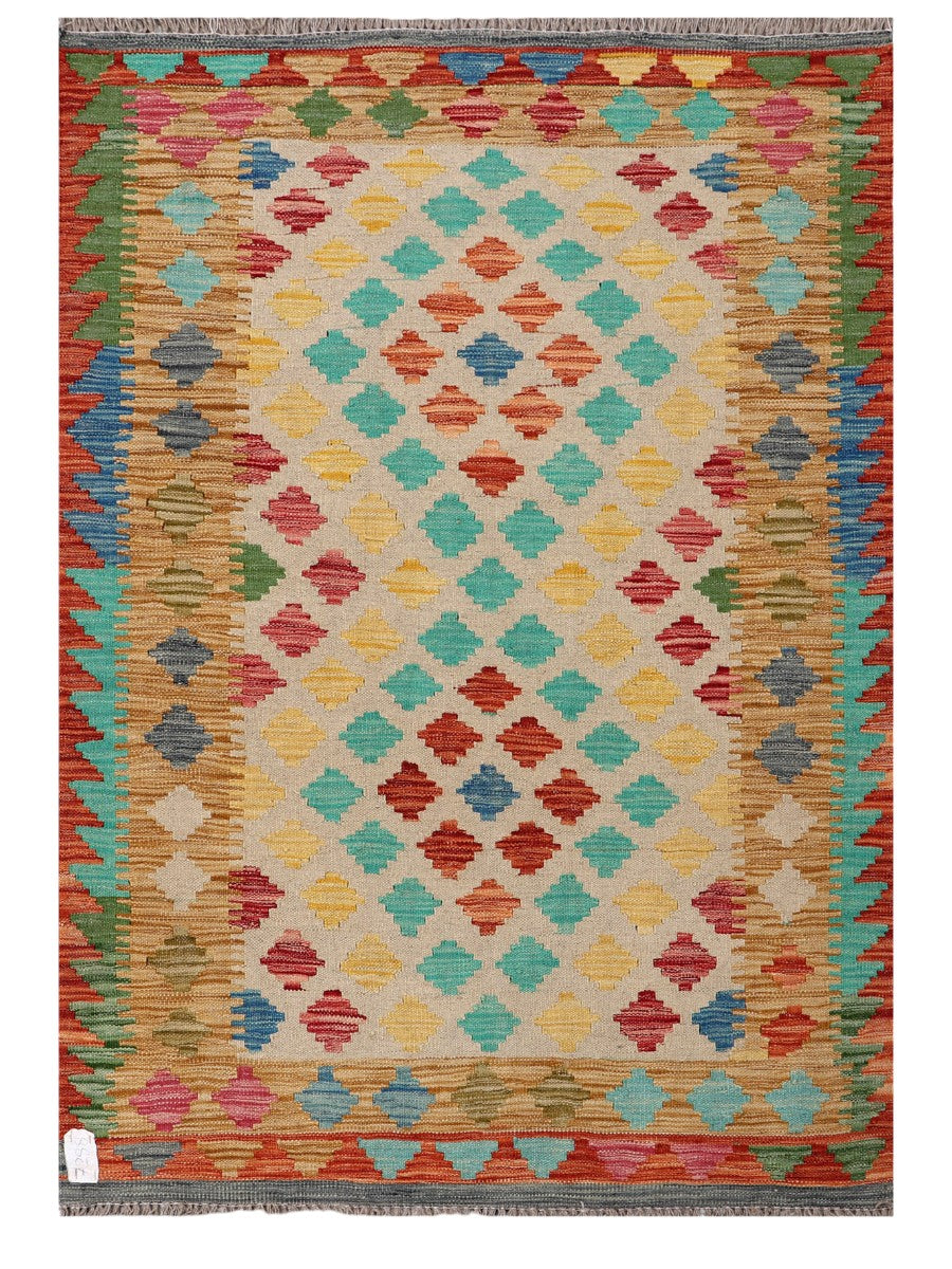 Maimana Afghanistan Kilim Rug - 148 x103 cm - Handmade