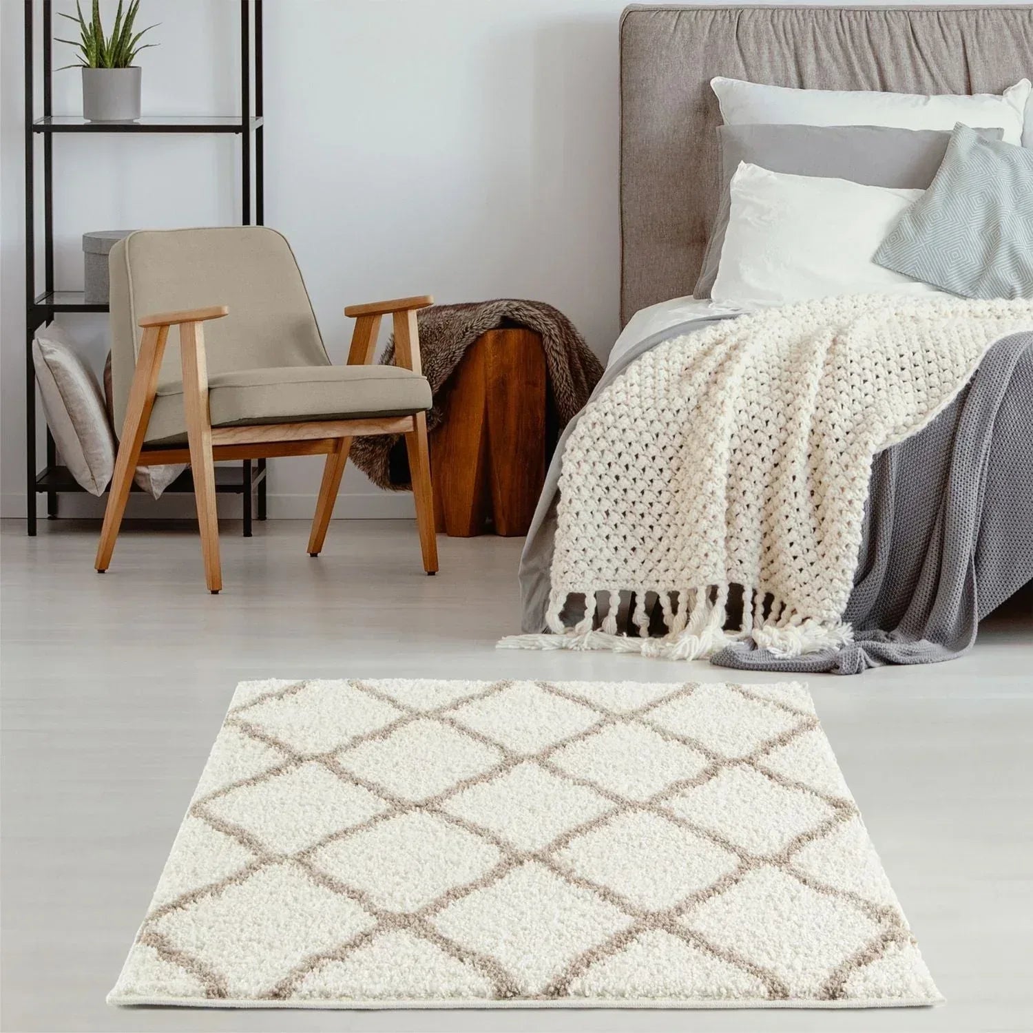 730_Moroccan_Ivory_Shaggy_Rug-20 - Bobobiy