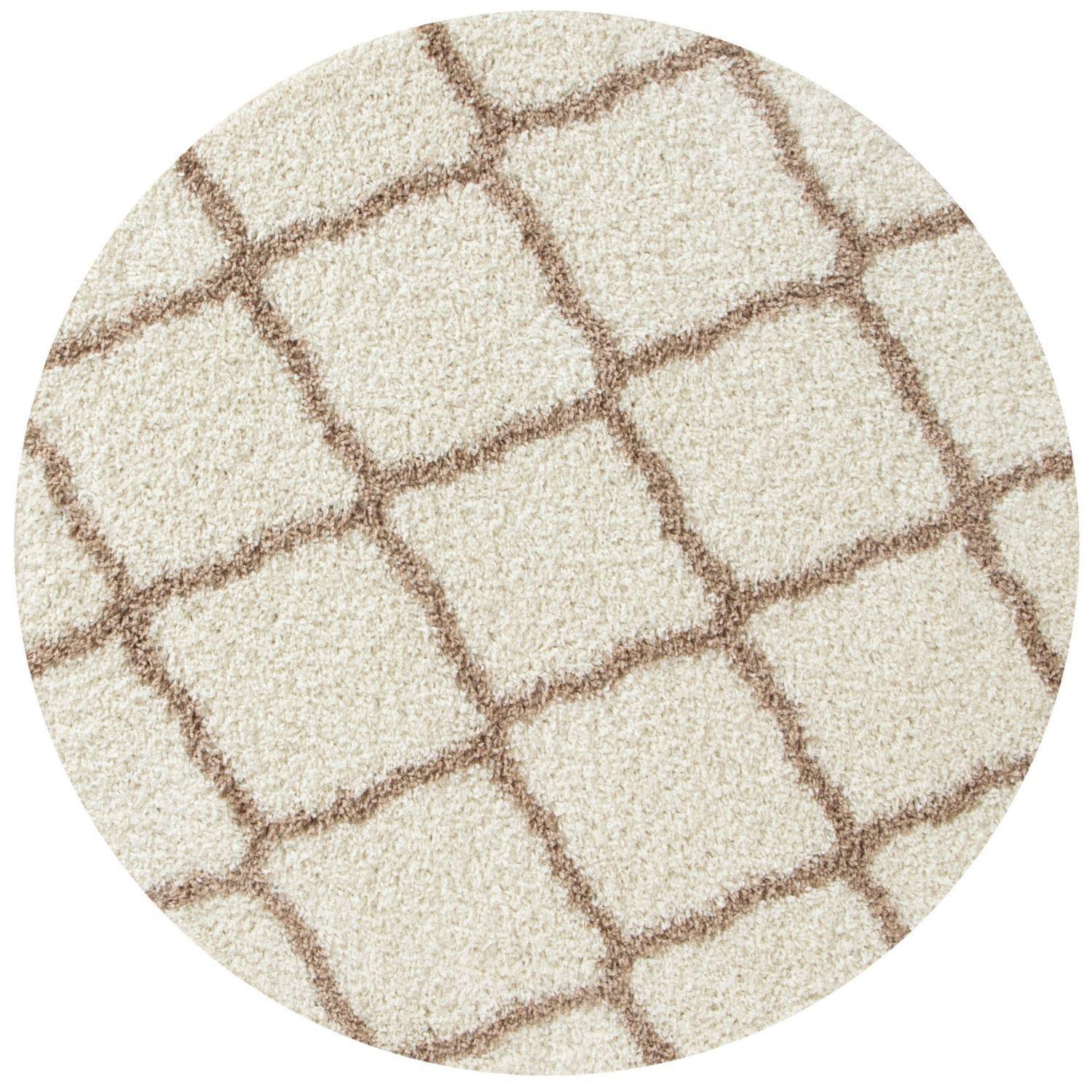 730_Moroccan_Ivory_Shaggy_Rug-3 - Bobobiy