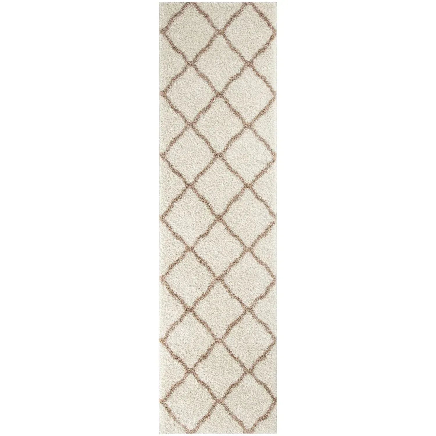 730_Moroccan_Ivory_Shaggy_Rug-4 - Bobobiy