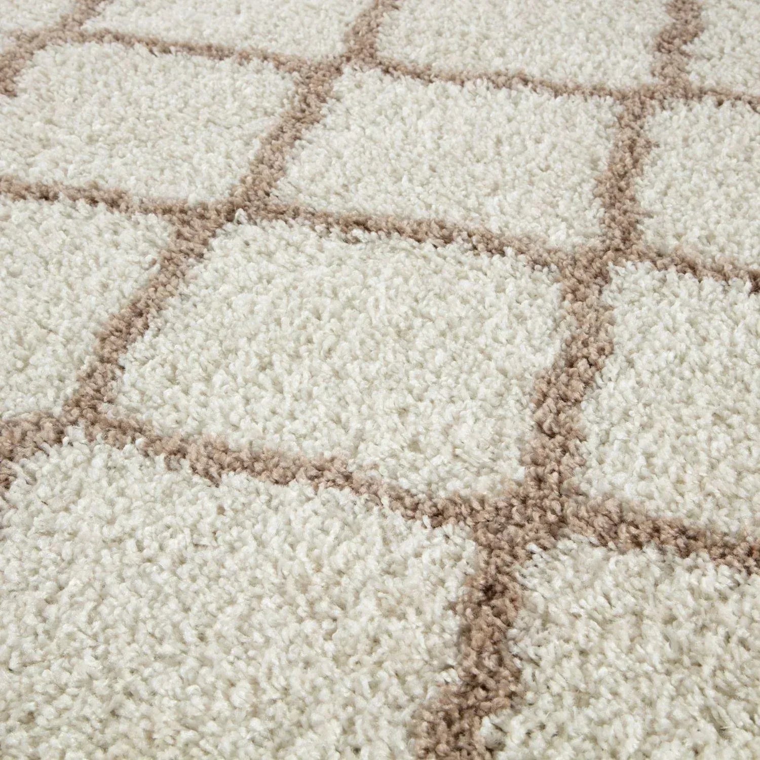 730_Moroccan_Ivory_Shaggy_Rug-5 - Bobobiy