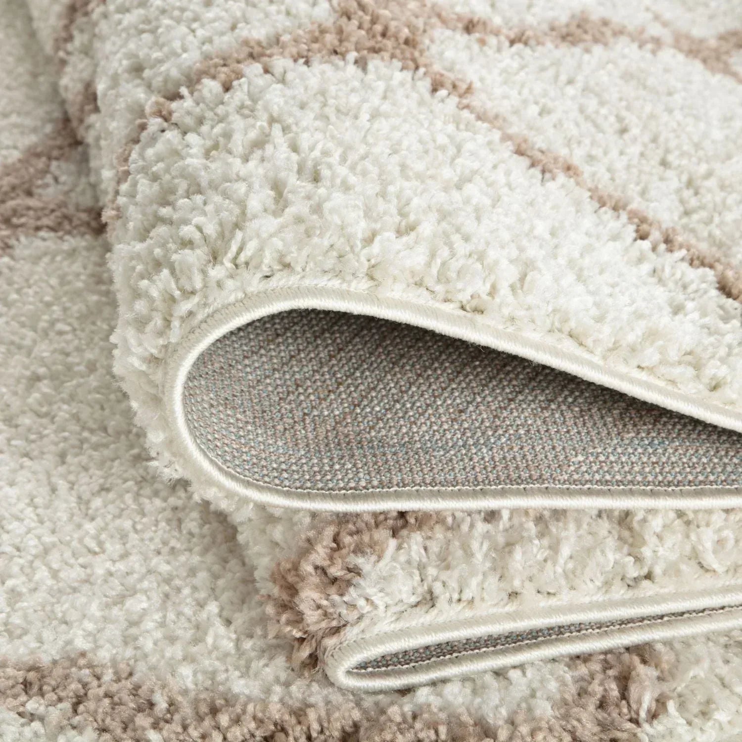 730_Moroccan_Ivory_Shaggy_Rug-6 - Bobobiy