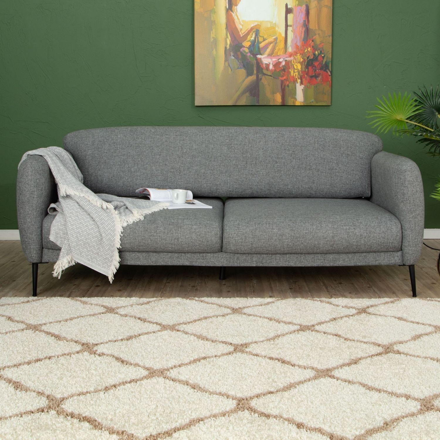 730_Moroccan_Ivory_Shaggy_Rug-9 - Bobobiy
