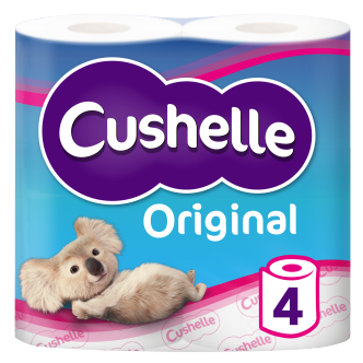 10 x Cushelle White 4 Roll
