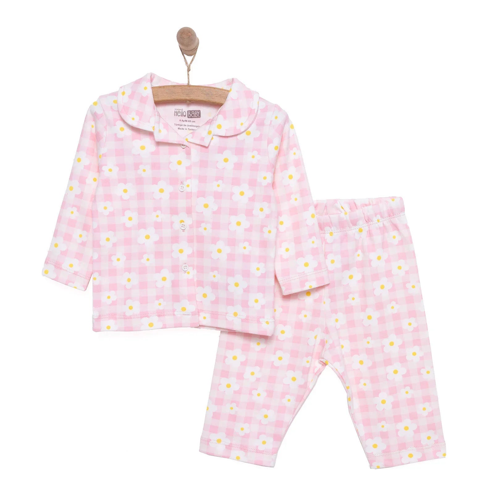 HelloBaby Girl Long Sleeve Pyjamas Set - Light Pink
