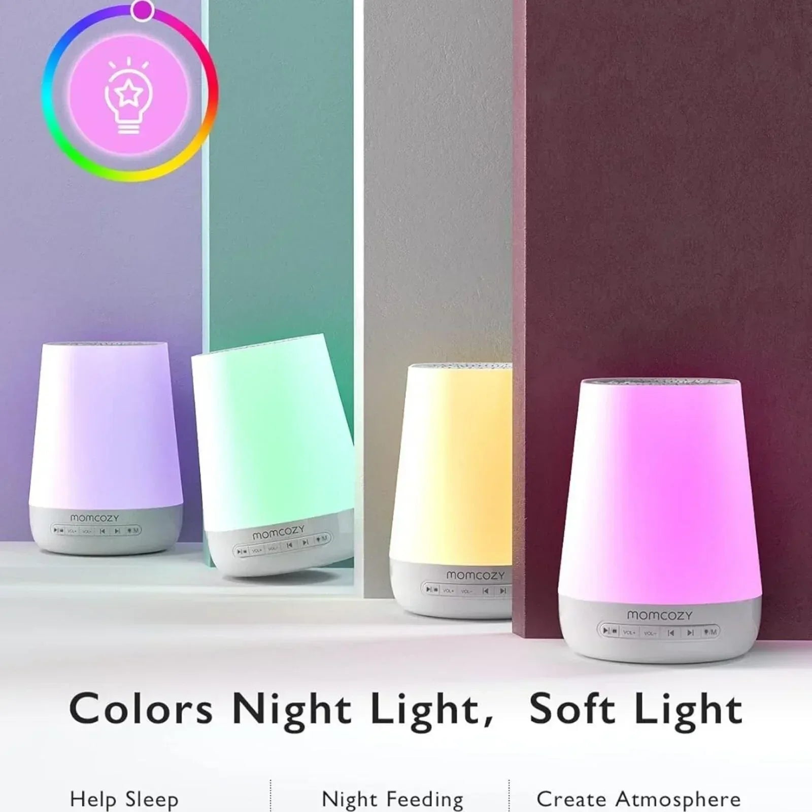 Momcozy White Noise Baby Sound Machine - Bobobiy