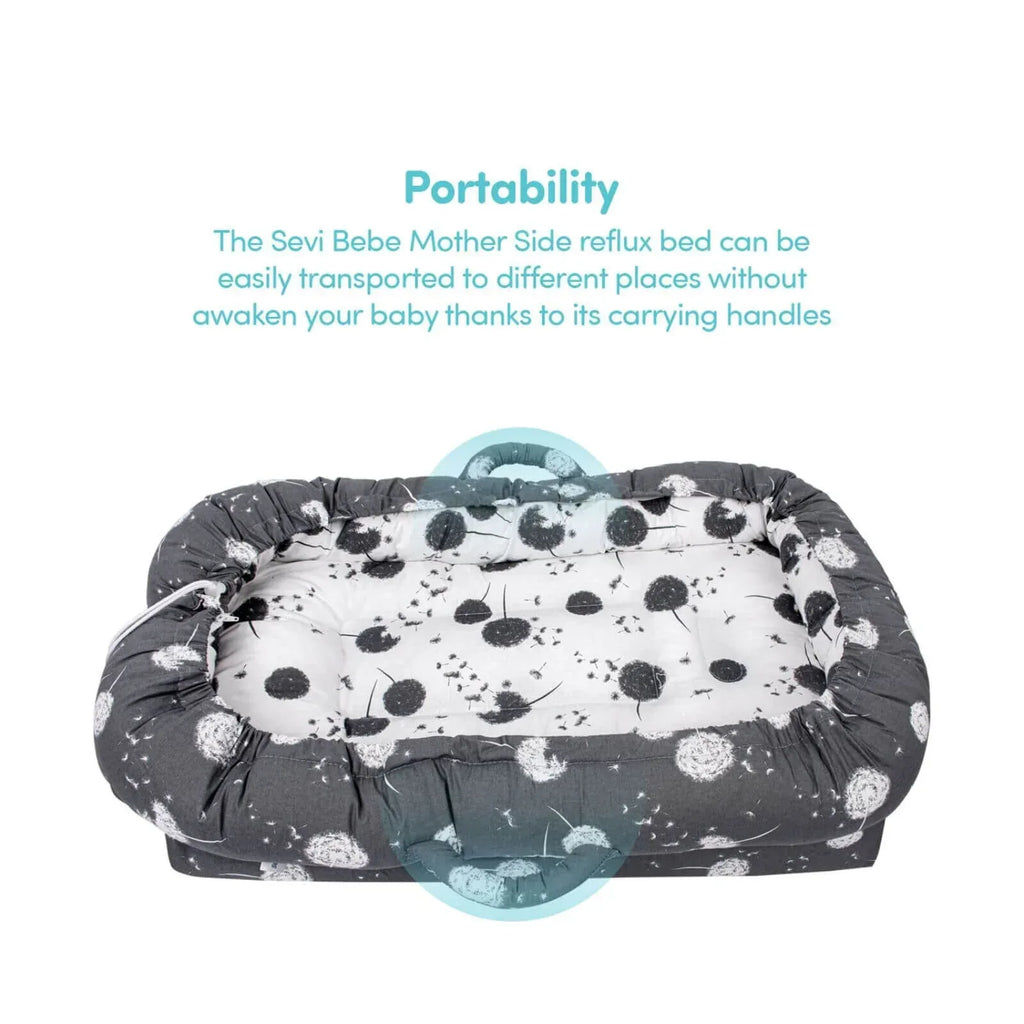 baby plus Mother Side Baby Reflux Bed - Dandelion - Bobobiy
