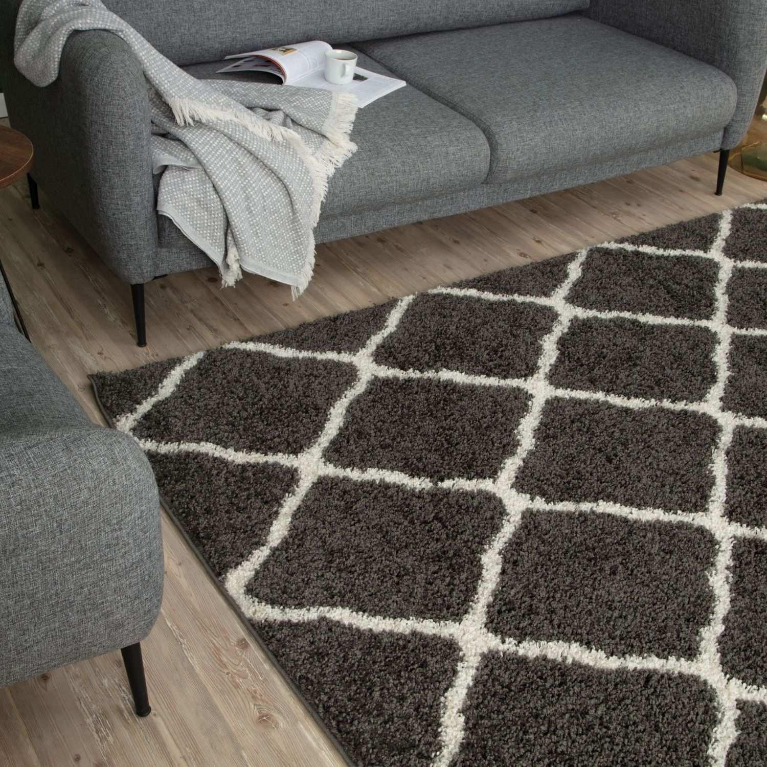 740_Moroccan_Dark_Grey_Shaggy_Rug-11 - Bobobiy