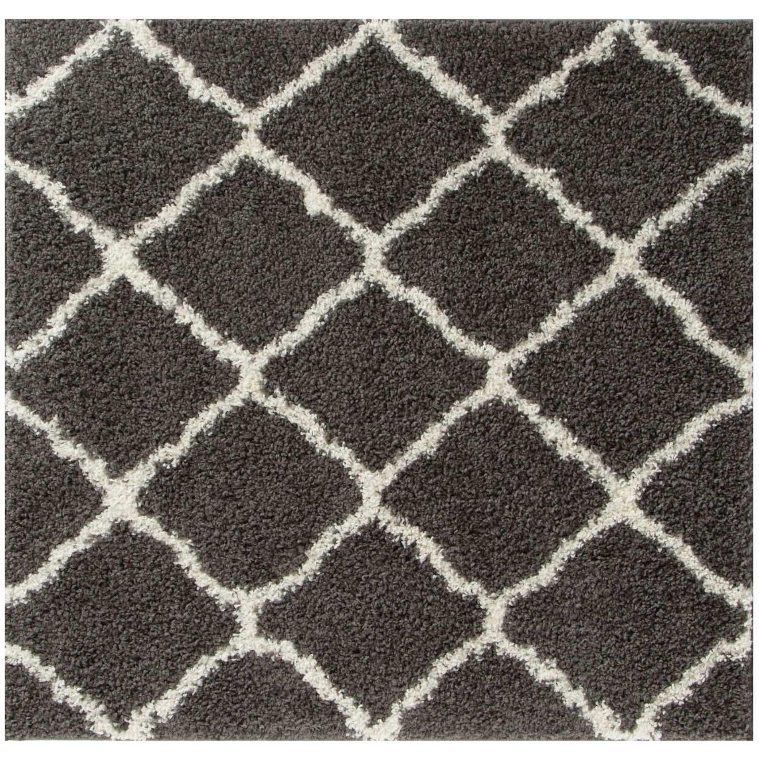 740_Moroccan_Dark_Grey_Shaggy_Rug-2 - Bobobiy