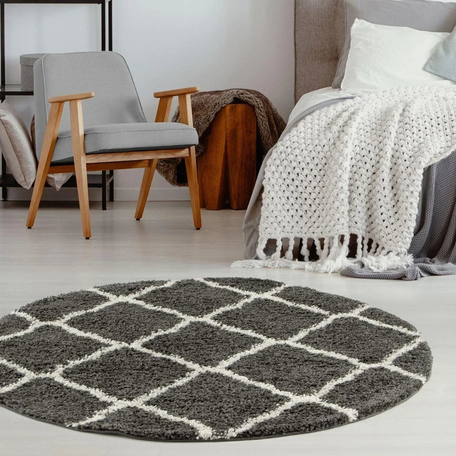 740_Moroccan_Dark_Grey_Shaggy_Rug-20 - Bobobiy