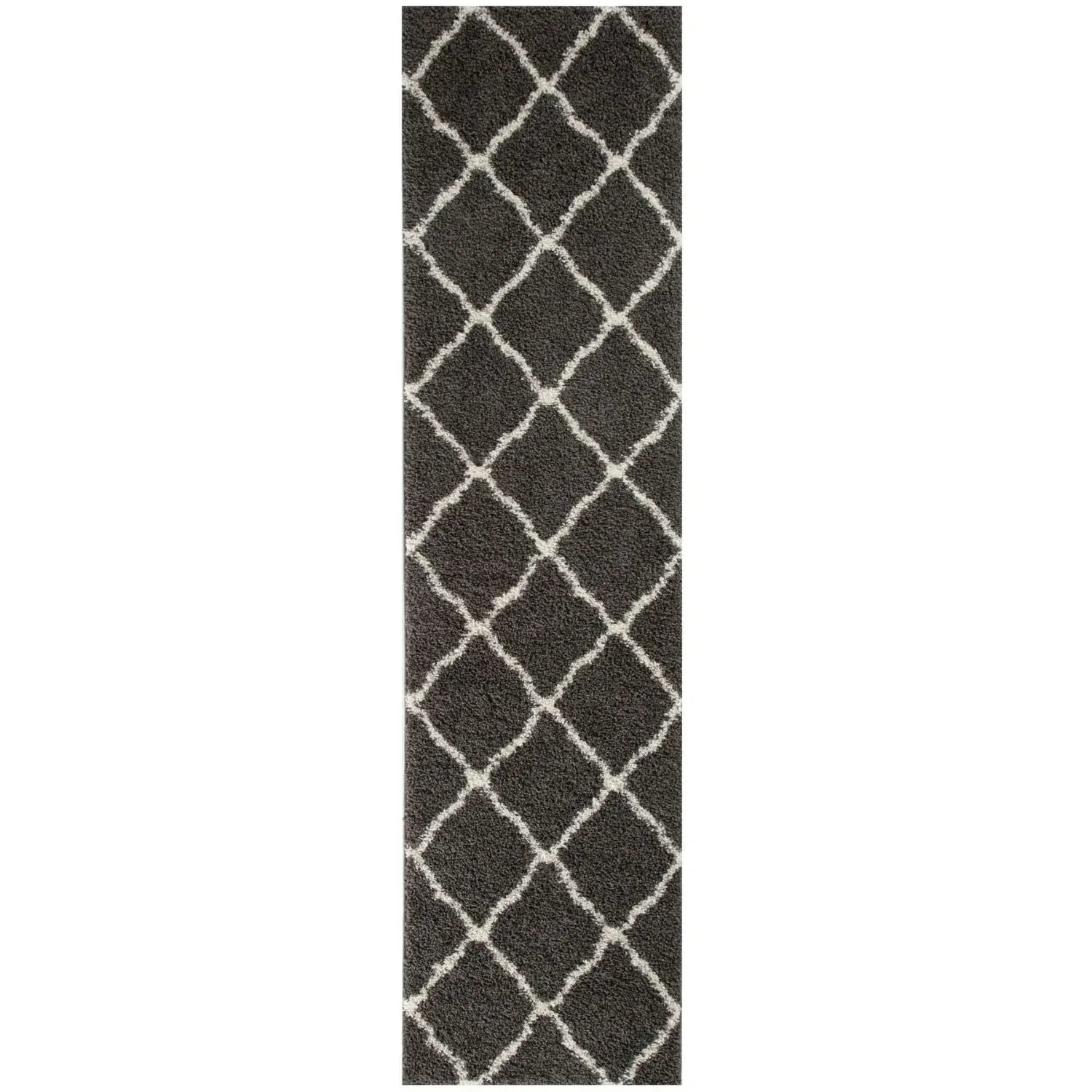 740_Moroccan_Dark_Grey_Shaggy_Rug-4 - Bobobiy