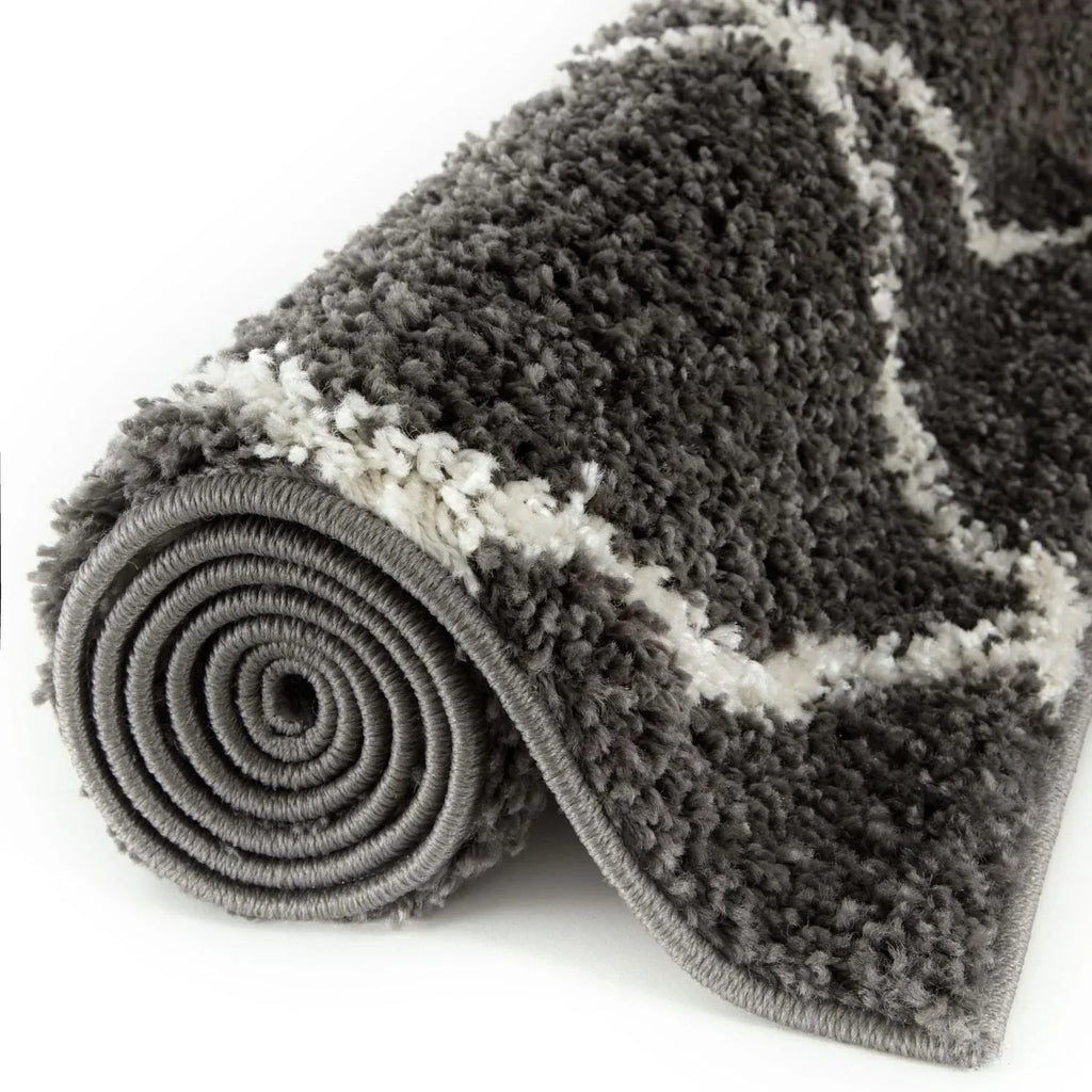 740_Moroccan_Dark_Grey_Shaggy_Rug-7 - Bobobiy
