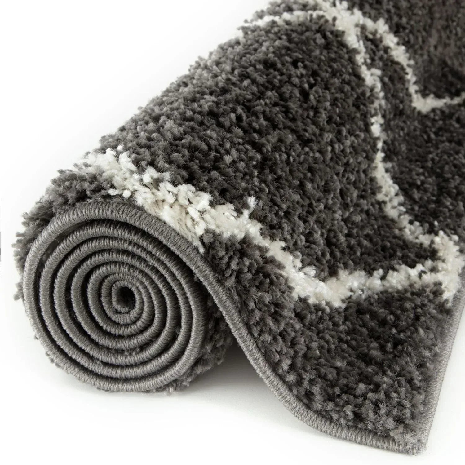 740_Moroccan_Dark_Grey_Shaggy_Rug-7 - Bobobiy