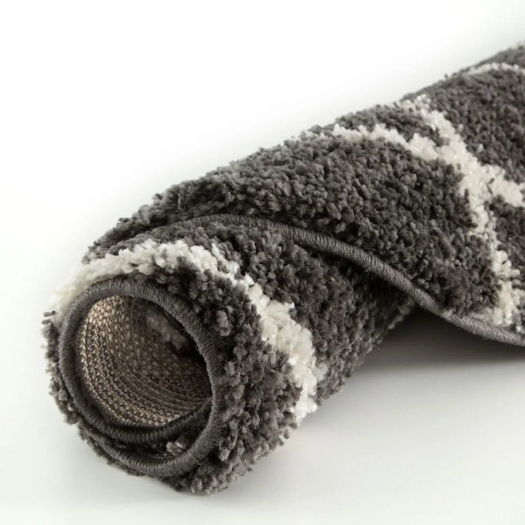 740_Moroccan_Dark_Grey_Shaggy_Rug-9 - Bobobiy