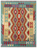 Maimana Afghanistan Kilim Rug - 192 x149 cm - Handmade