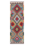 Maimana Afghanistan Kilim Runner - 245 x 81 cm - Handmade