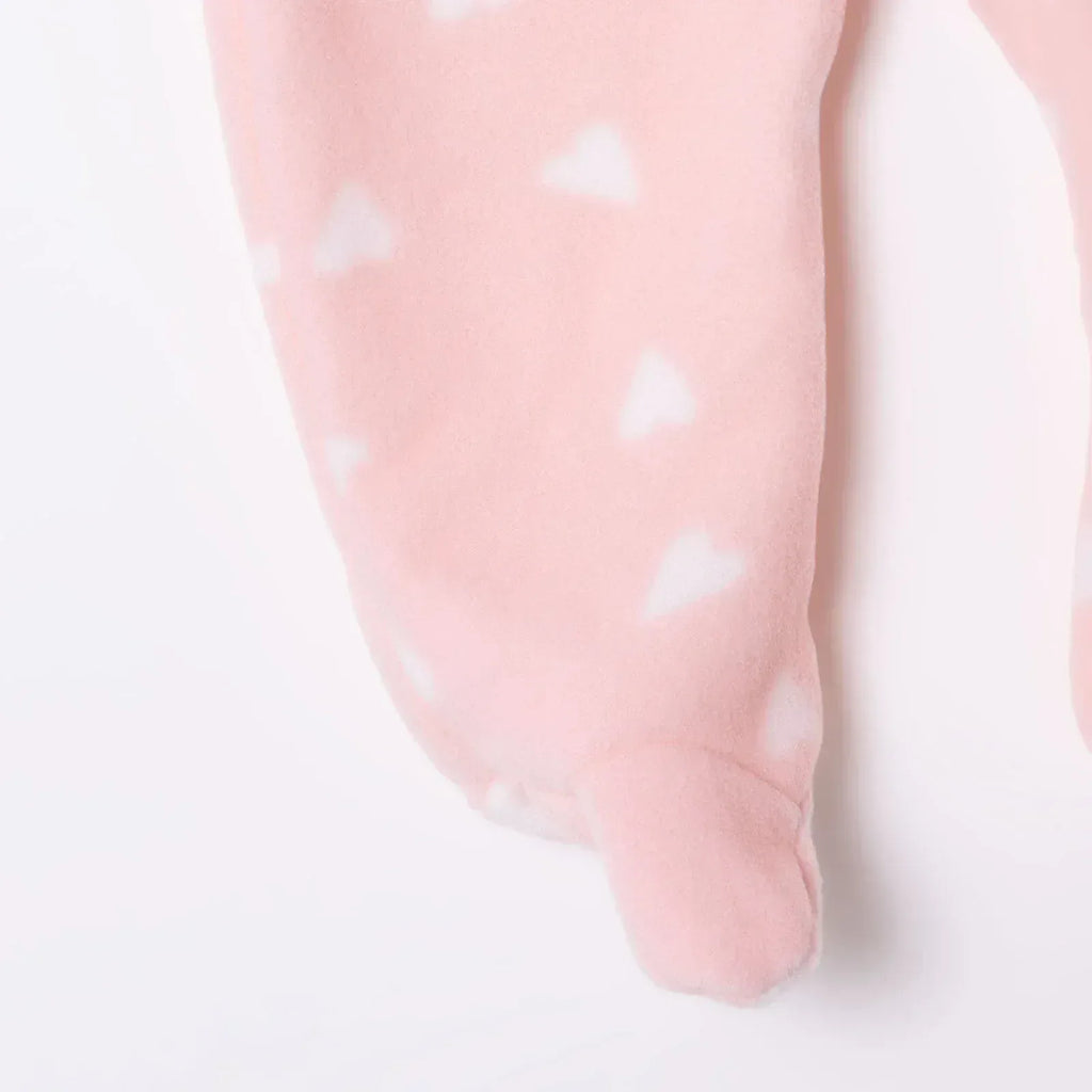 HelloBaby Newborn Polar Footed Jumpsuit - Pink Printed - Bobobiy