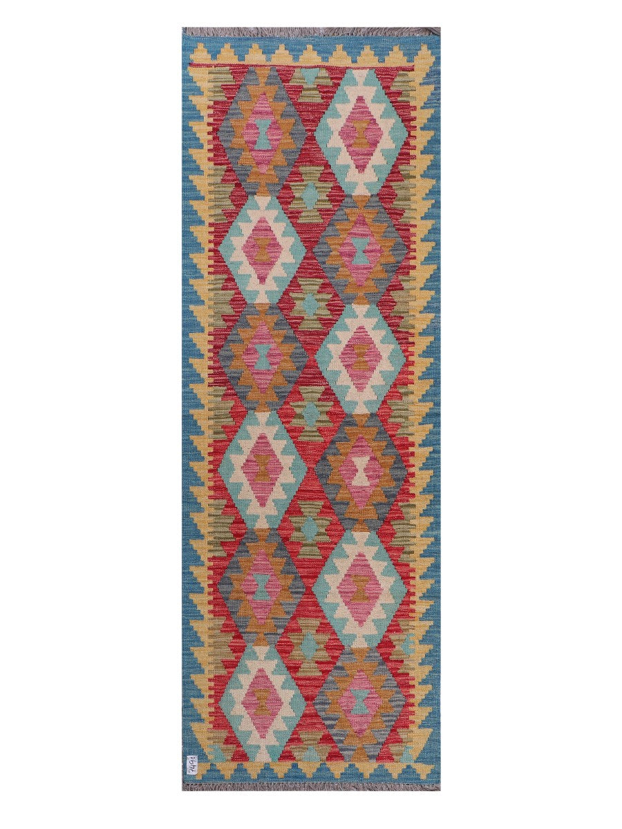 Maimana Afghanistan Kilim Runner - 239 x 81 cm - Handmade