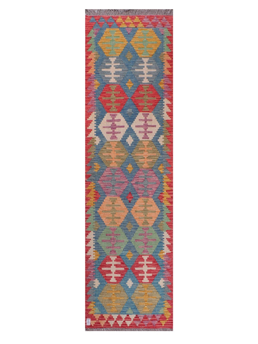 Maimana Afghanistan Kilim Runner - 289 x 79 cm - Handmade