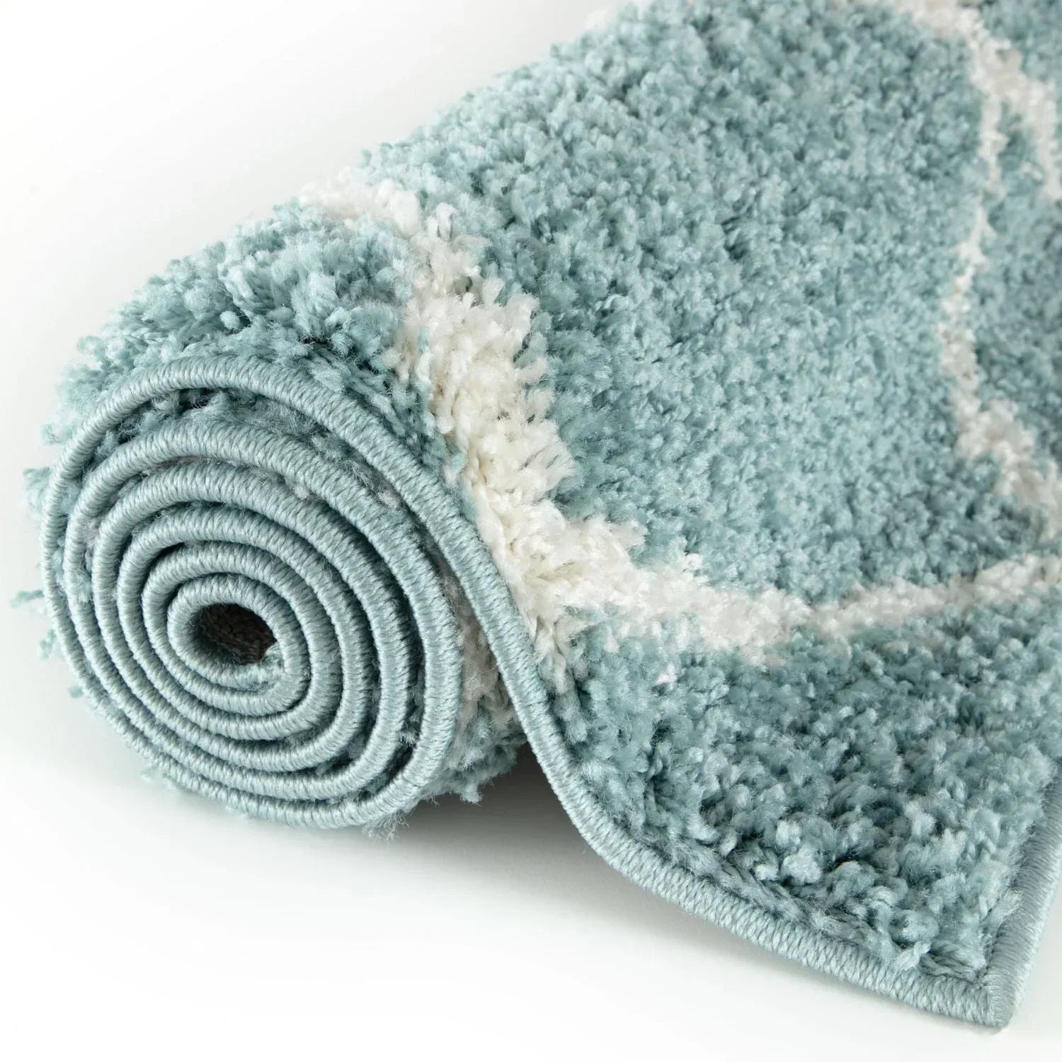 750_Moroccan_Duck_Egg_Blue_Shaggy_Rug-7 - Bobobiy
