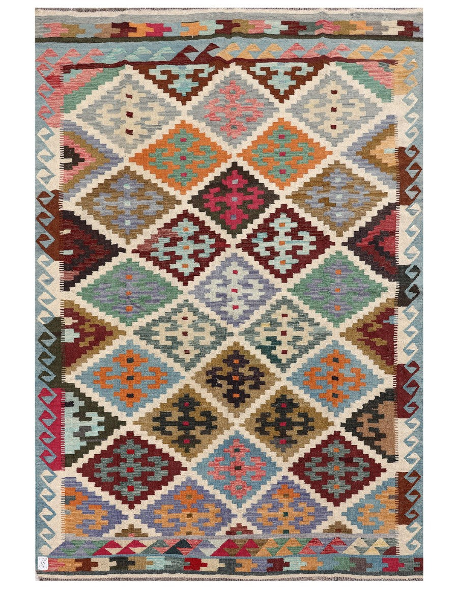 Maimana Afghanistan Kilim Rug - 299 x192 cm - Handmade