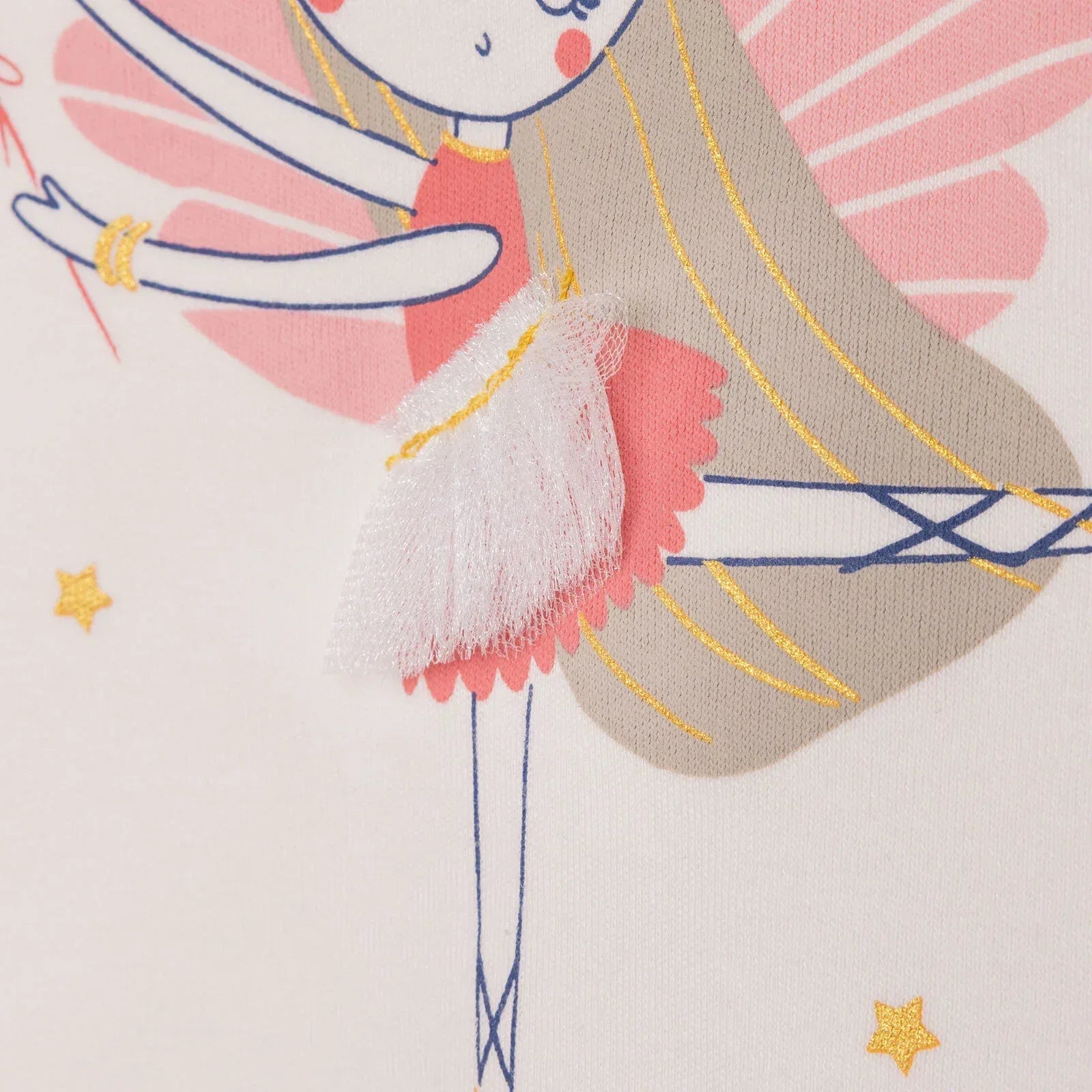 HelloBaby Baby Girl Long Sleeve Pyjamas Set - Ecru - Bobobiy