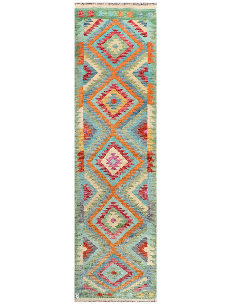 Maimana Afghanistan Kilim Runner - 313 x 87 cm - Handmade