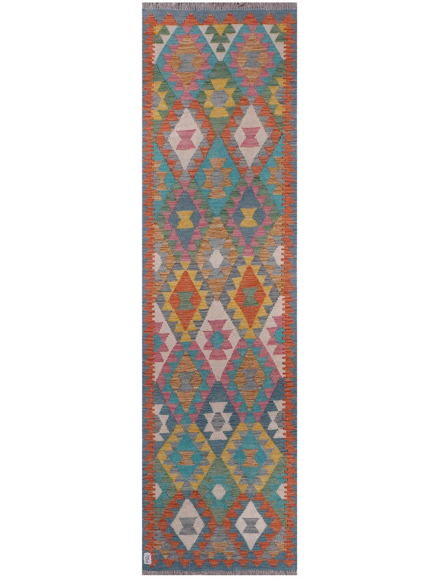 Maimana Afghanistan Kilim Runner - 295 x 79 cm - Handmade