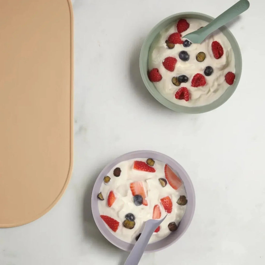 Vital Baby Nourish Silicone Suction Bowl Set - Crushed Mint - Bobobiy