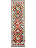 Maimana Afghanistan Kilim Rug - 202 x62 cm - Handmade