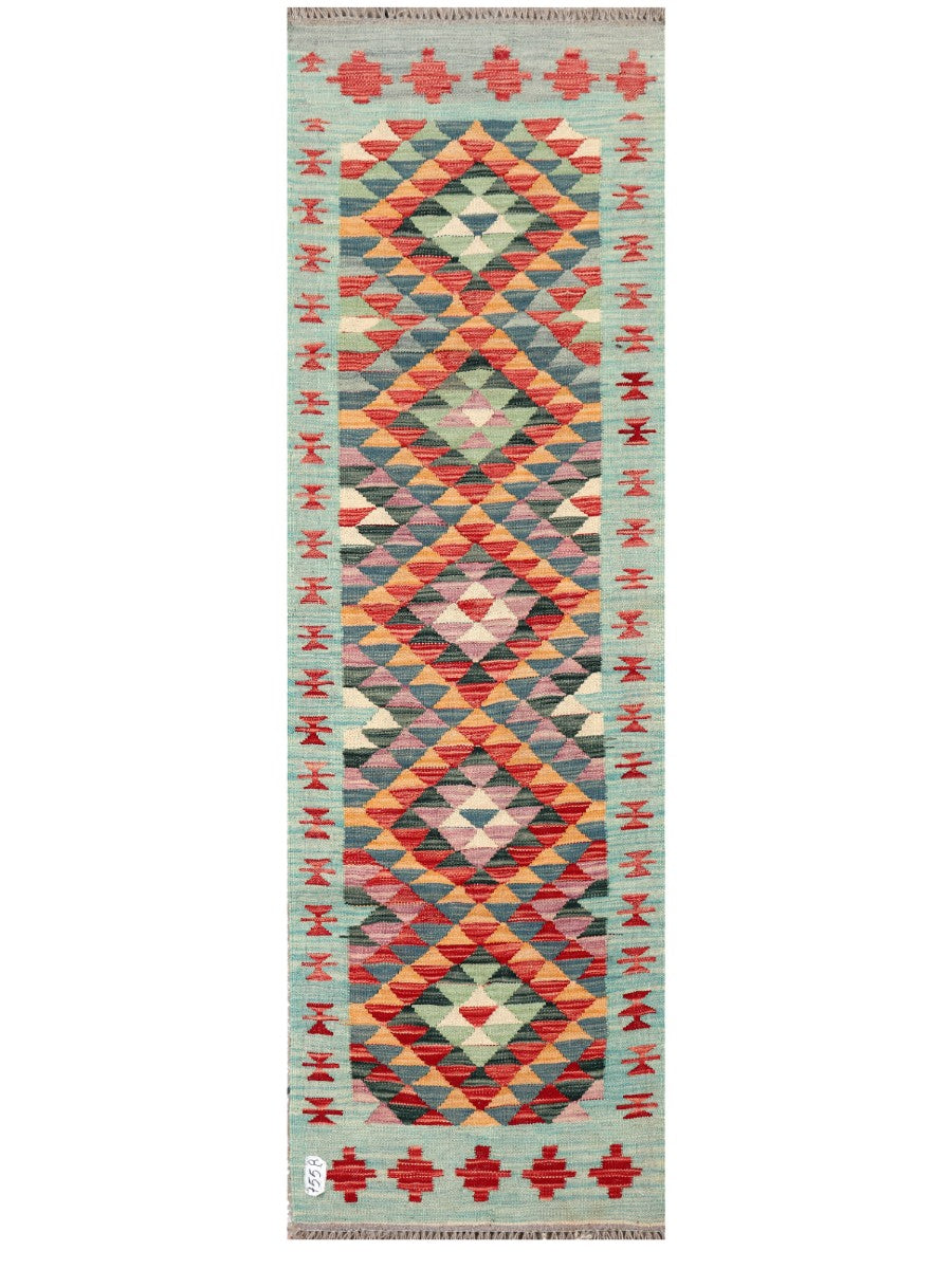 Maimana Afghanistan Kilim Rug - 202 x62 cm - Handmade