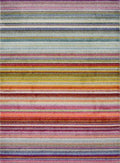 Villa Multicolour Striped Rug