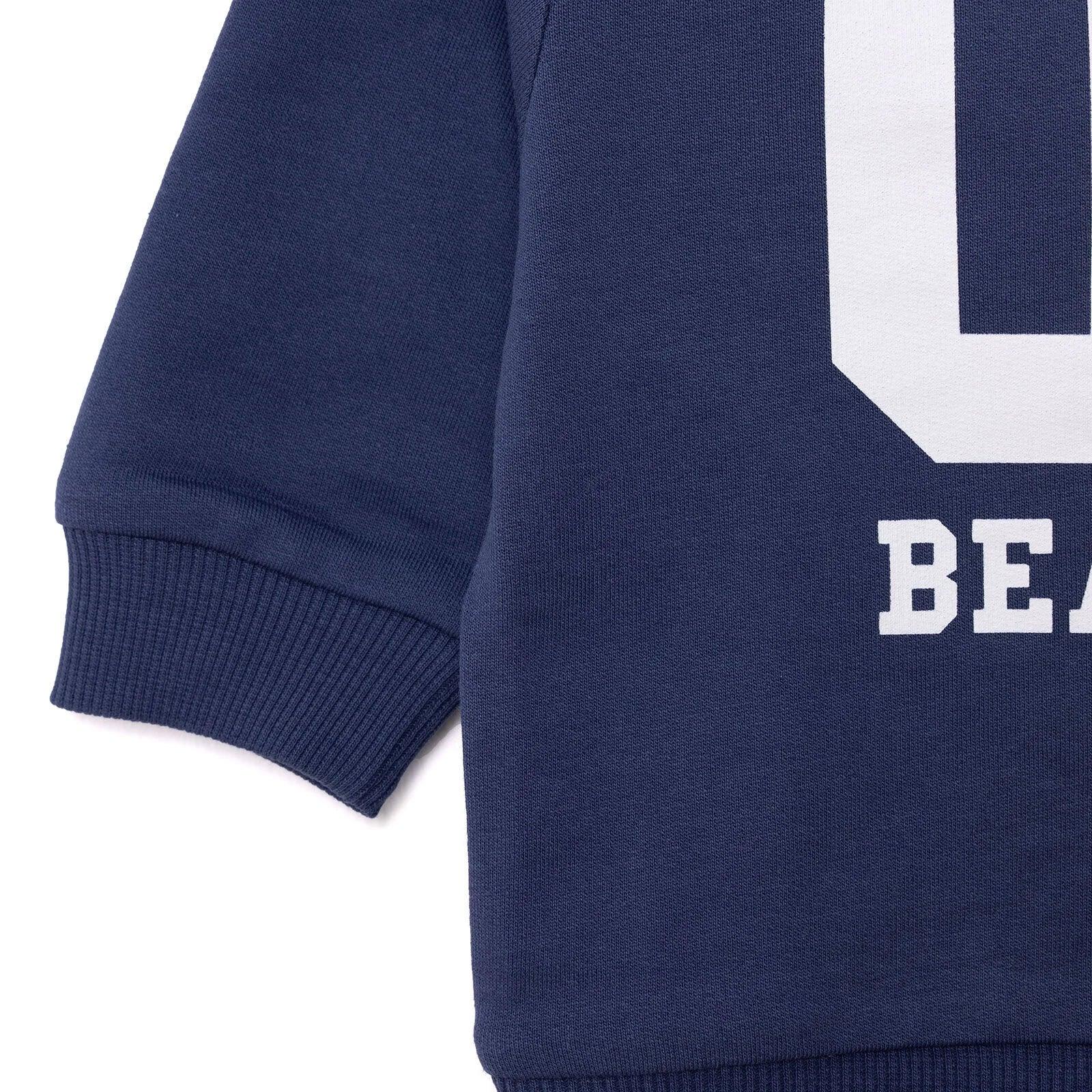 HelloBaby Basic Low Raised Lion Printed Sweatshirt - Navy Blue - Bobobiy