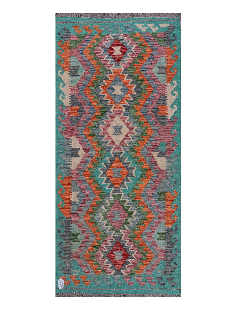 Maimana Afghanistan Kilim Rug - 192 x85 cm - Handmade