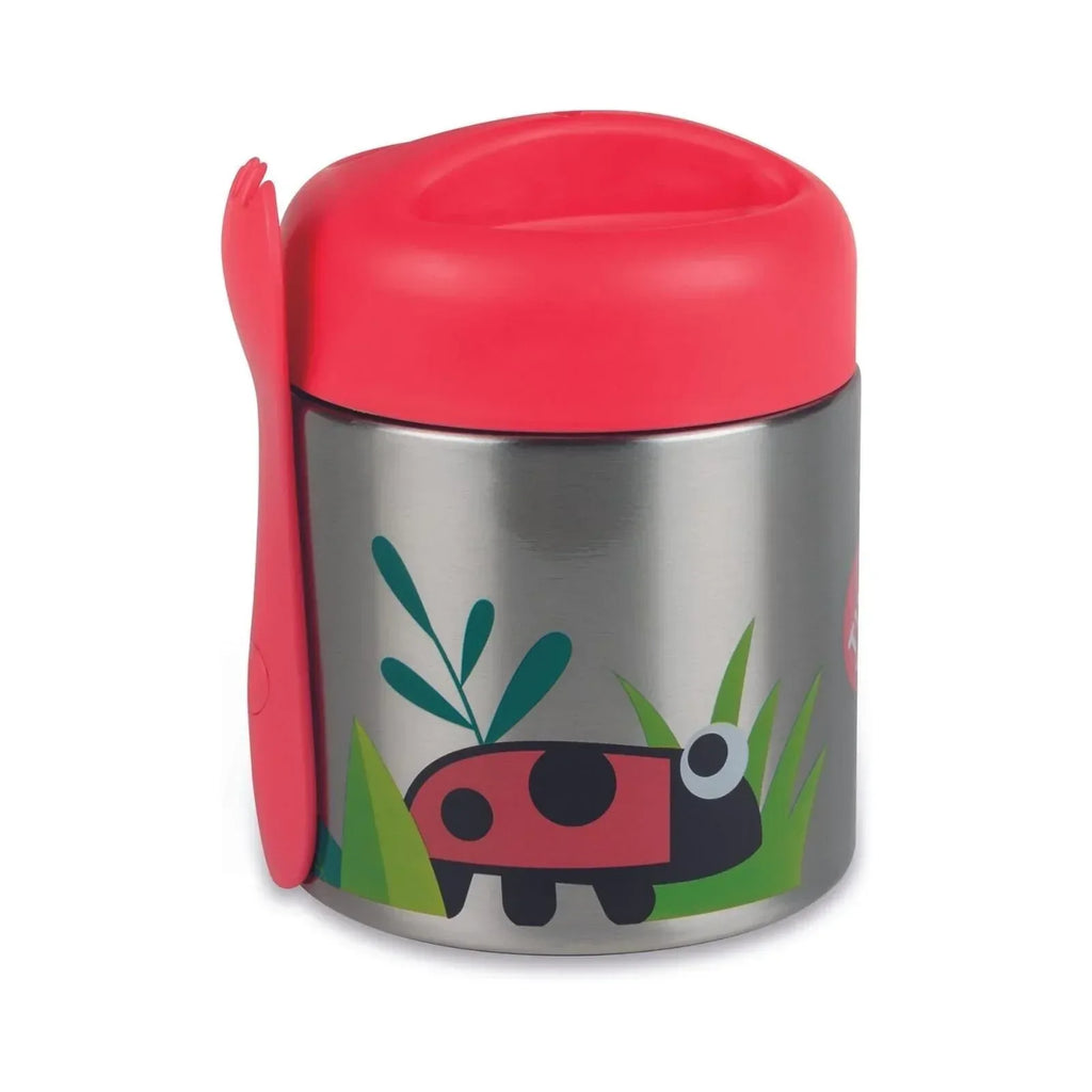 TUM TUM Thermal Food Flask with Magnetic Spork - Ladybird - Bobobiy