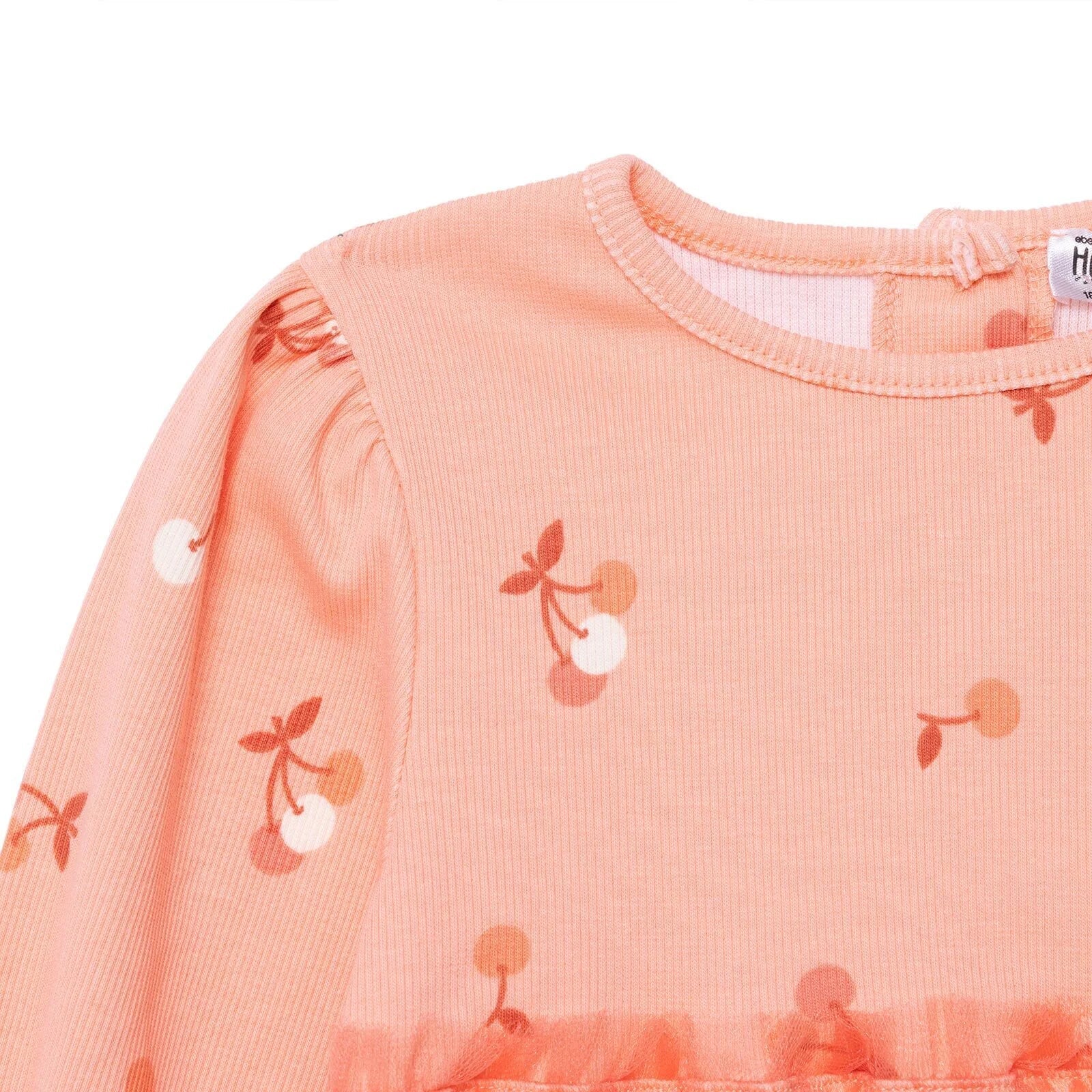 HelloBaby Winter Cherry Dress - Salmon