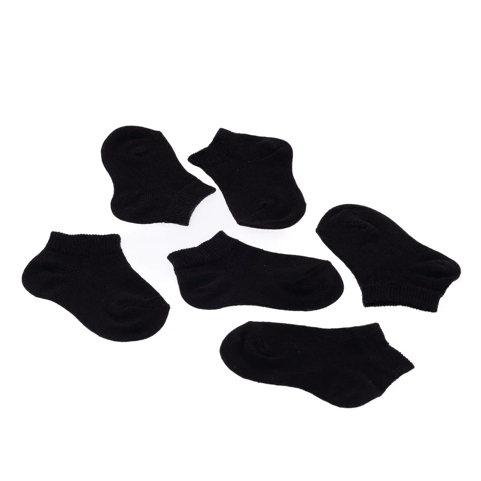 HelloBaby Boy Baby Socks 3 Pack - Black - Bobobiy