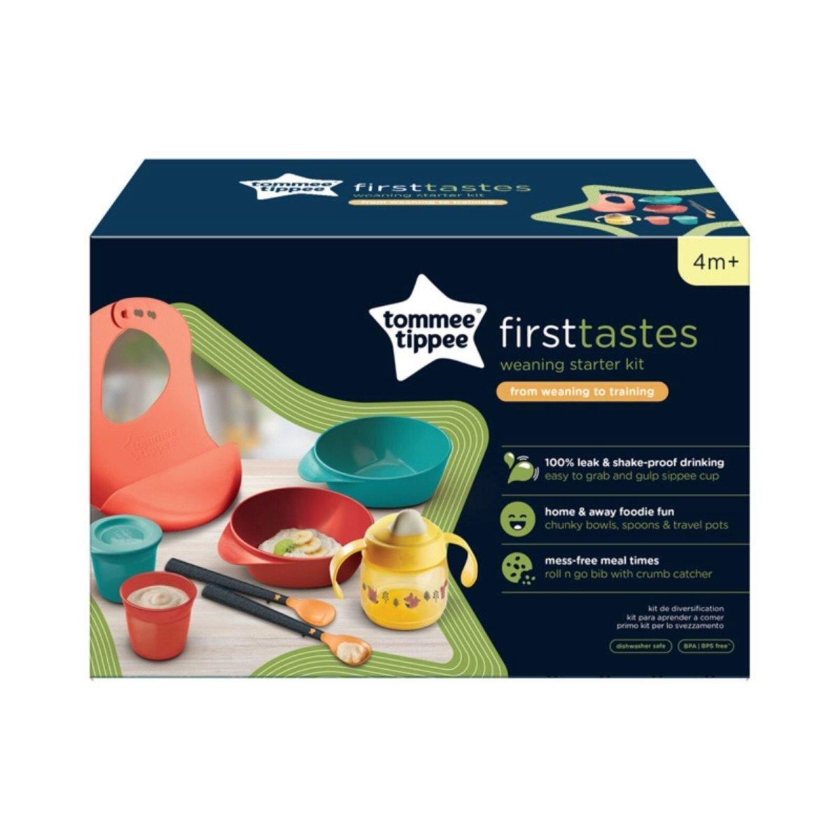 Tommee Tippee firsttastes weaning starter kit box, 4m+ toddler set