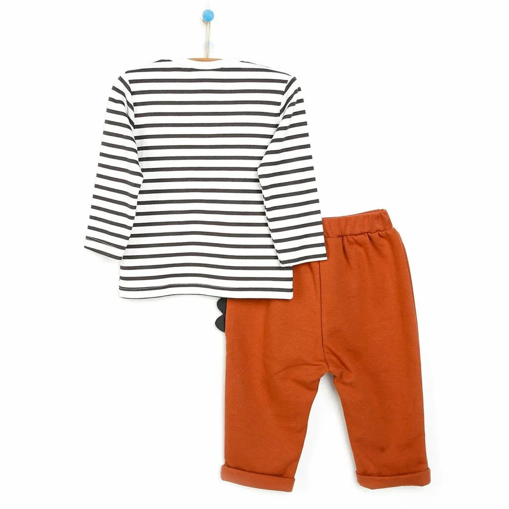 Bebbek Newborn Sweatshirt Footless Bottom - Brown - Bobobiy