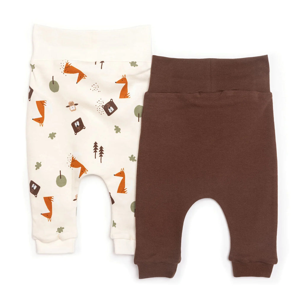 HelloBaby Baby Boy Footless Bottom 2 Pcs - Beige