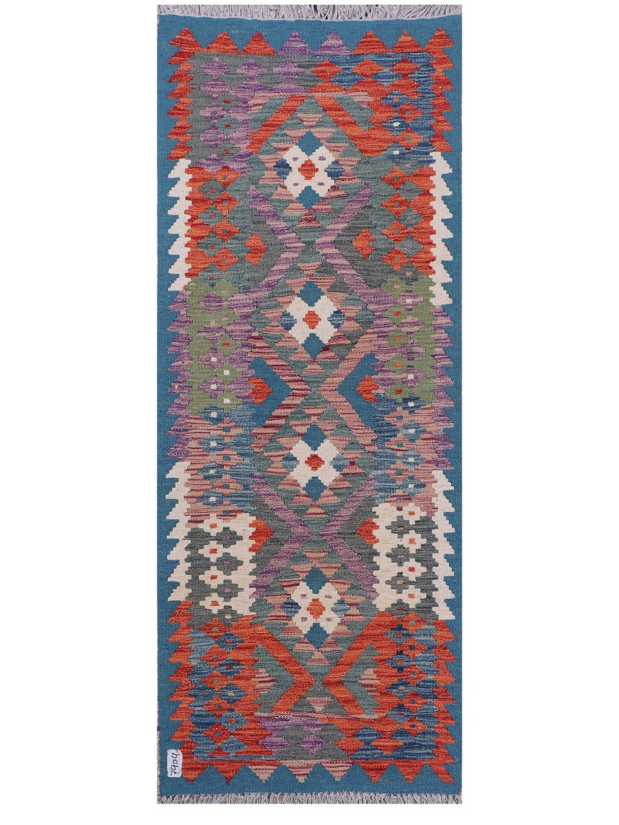 Maimana Afghanistan Kilim Rug - 191 x73 cm - Handmade