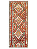 Maimana Afghanistan Kilim Rug - 198 x79 cm - Handmade