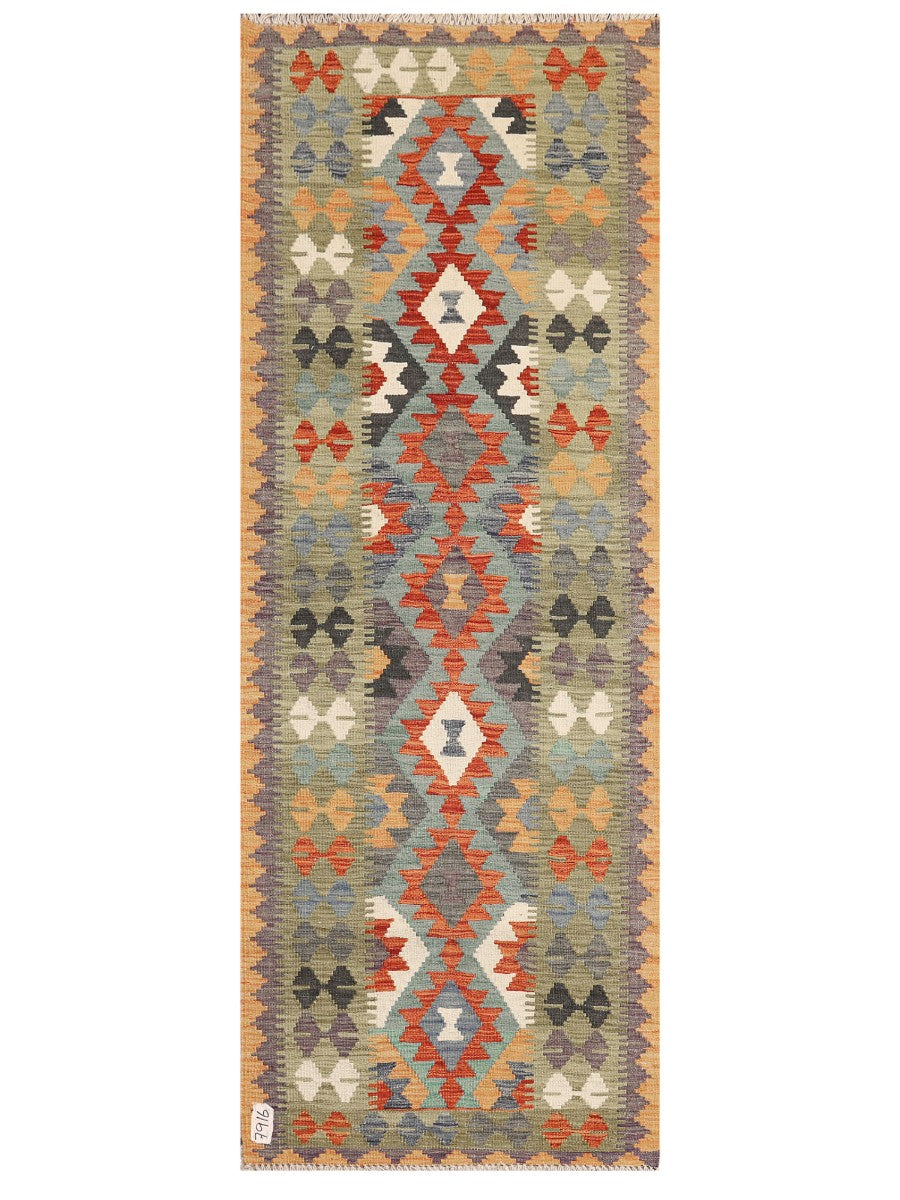 Maimana Afghanistan Kilim Rug - 196 x73 cm - Handmade