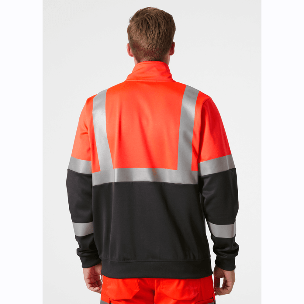 Helly Hansen 79257 Addvis Half Zip Two Tone Hi-Vis Sweatshirt Class 1