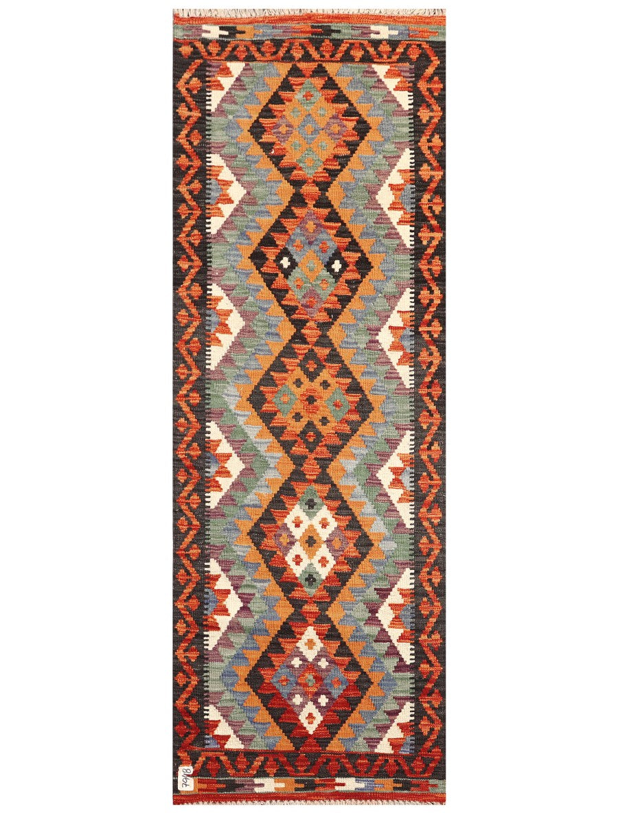 Maimana Afghanistan Kilim Rug - 190 x67 cm - Handmade