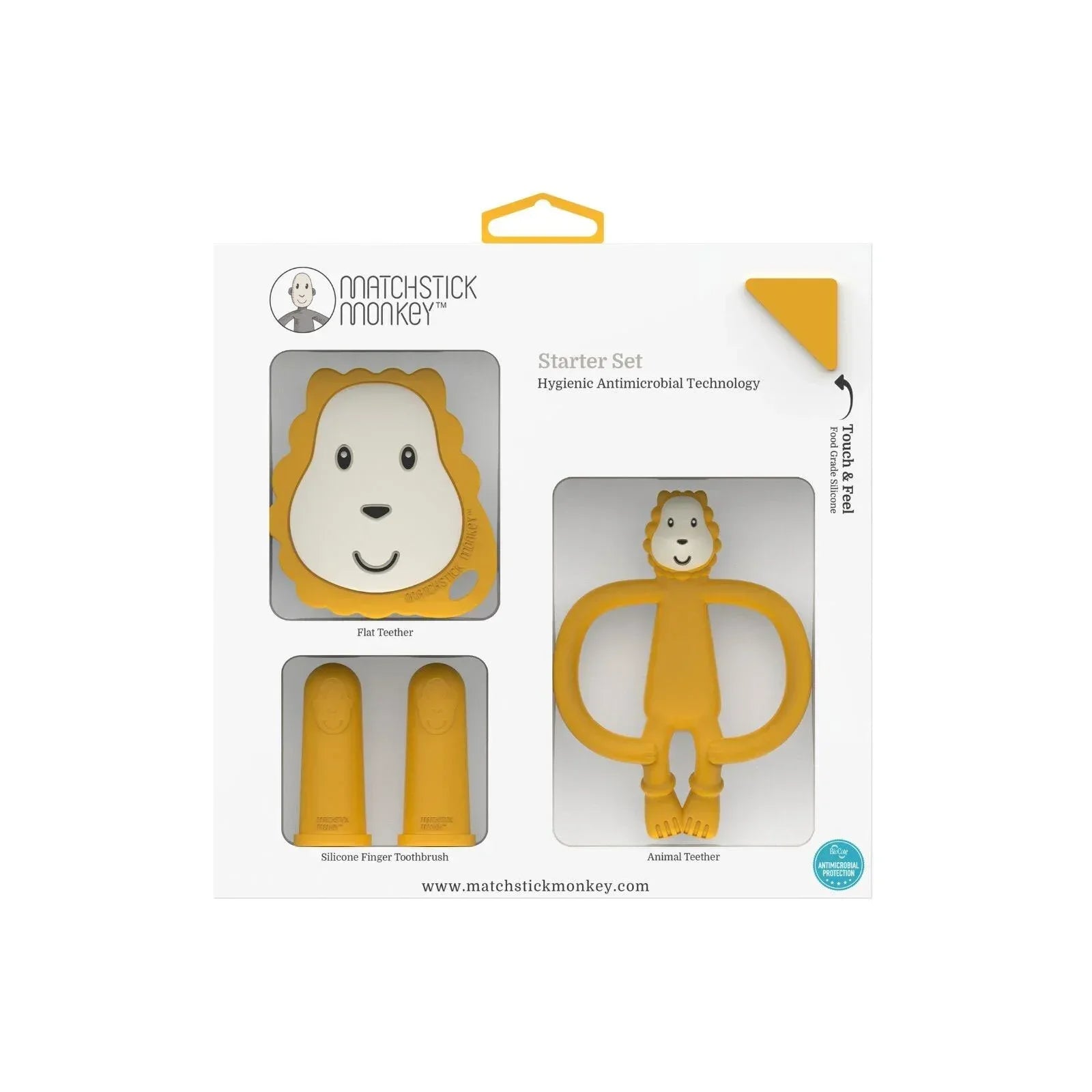 Matchstick Monkey Lion Teething Starter Set - Bobobiy