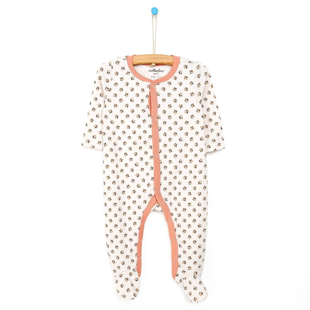 Motherlove Newborn Organic Footed Jumpsuit - Pink