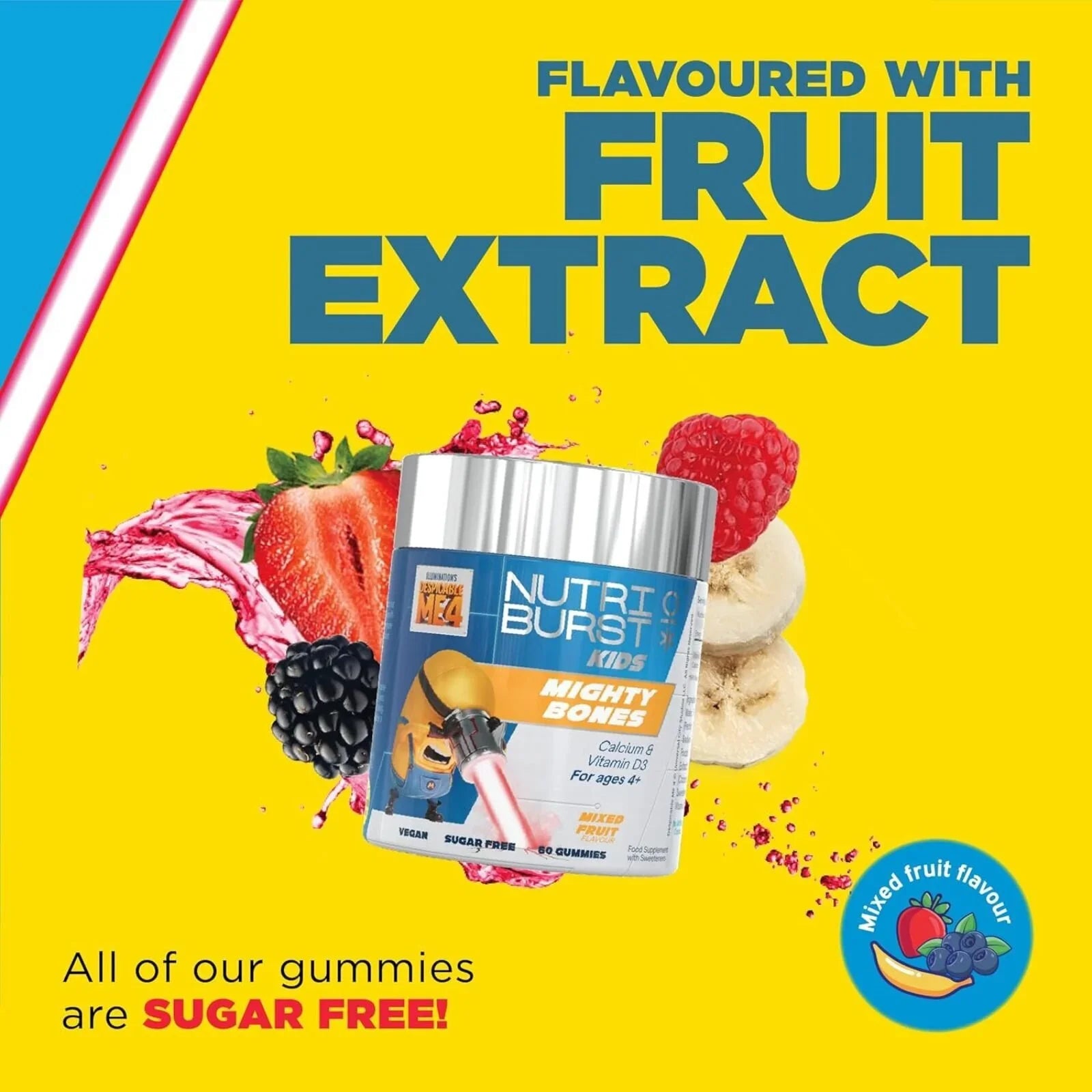 Nutriburst Minions Mighty Bones Vitamins 4+ years 60 pcs